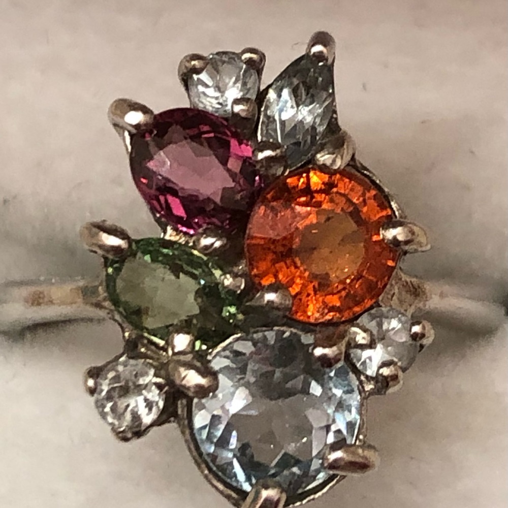 NWOT Sterling Silver Exotic Gemstone Ring